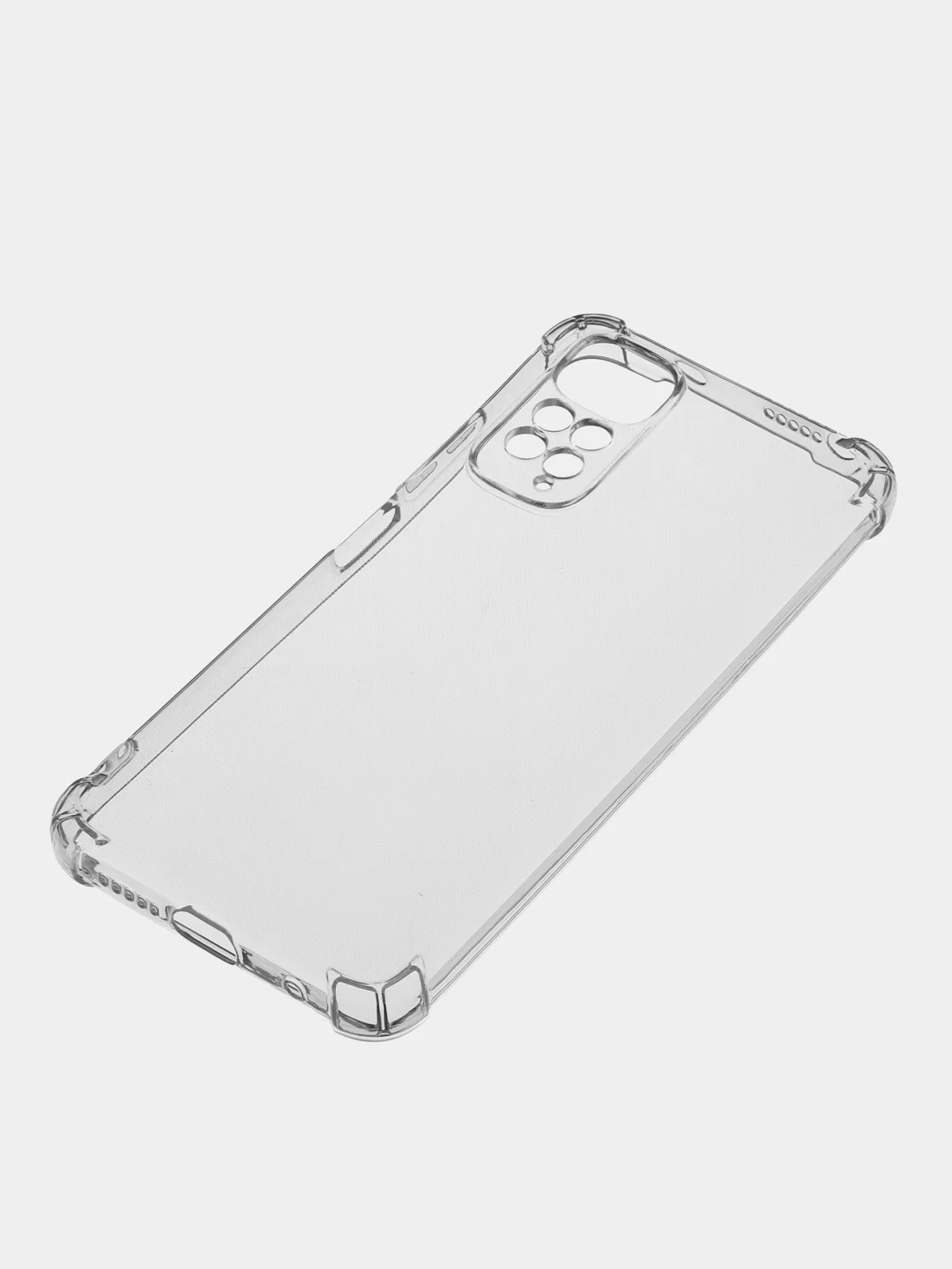 Серебряный силиконовый чехол Xiaomi Redmi Note 11 4G, Note 11S 4G, Note 11S NFC 4G (Сяоми Нот 11 НФС Нот 11С), прозрачный