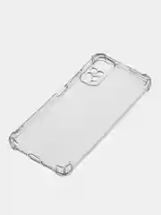 Серебряный силиконовый чехол Xiaomi Redmi Note 11 4G, Note 11S 4G, Note 11S NFC 4G (Сяоми Нот 11 НФС Нот 11С), прозрачный