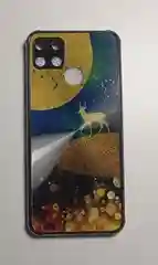 Синий чехол Realme NARZO 50A, Realme C25, Realme C25S, Realme C12 с защитой камеры