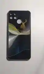 Синий меланж чехол Realme NARZO 50A, Realme C25, Realme C25S, Realme C12 с защитой камеры