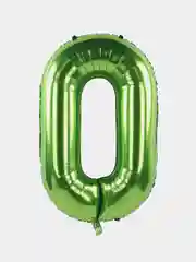 Лайм воздушные шары цифры, фольгированные большие 102 см