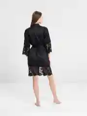 Шелковый комплект: халат, майка, шорты