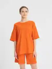 Рыжий костюм спортивный QP Store: футболка и шорты