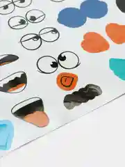 Белый набор пасхальных наклеек для яиц