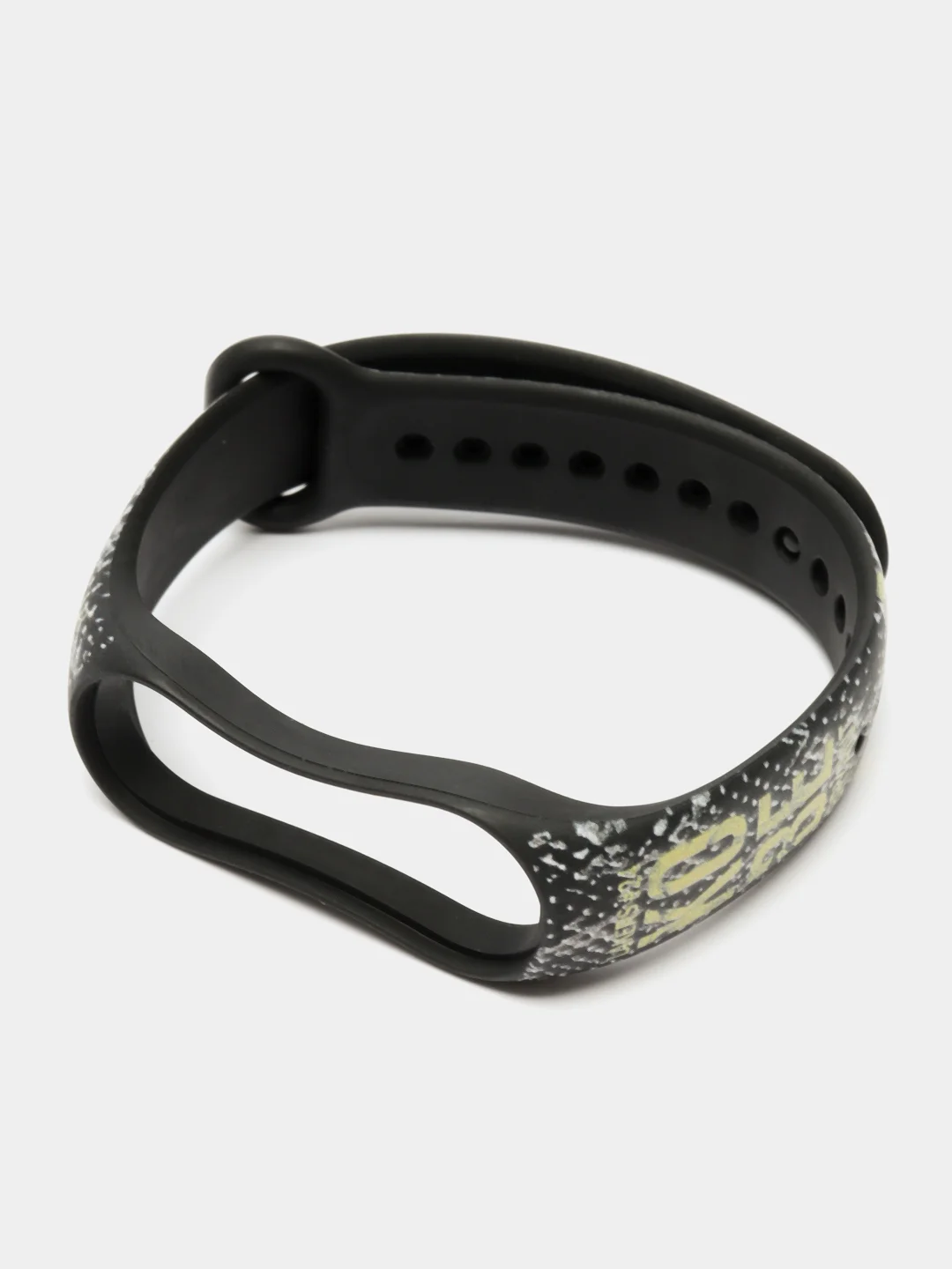 Бронзовый силиконовый ремешок с принтом для Xiaomi Mi Band 7 / 3 / 4 / 5 / 6