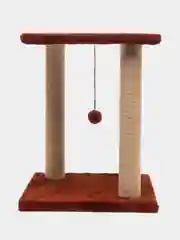 Коричневый когтеточка для кошек с игрушкой, джут