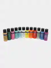 Краски акриловые для техники "Флюид Арт" (POURING PAINT), НАБОР 12 цветов по 60 мл