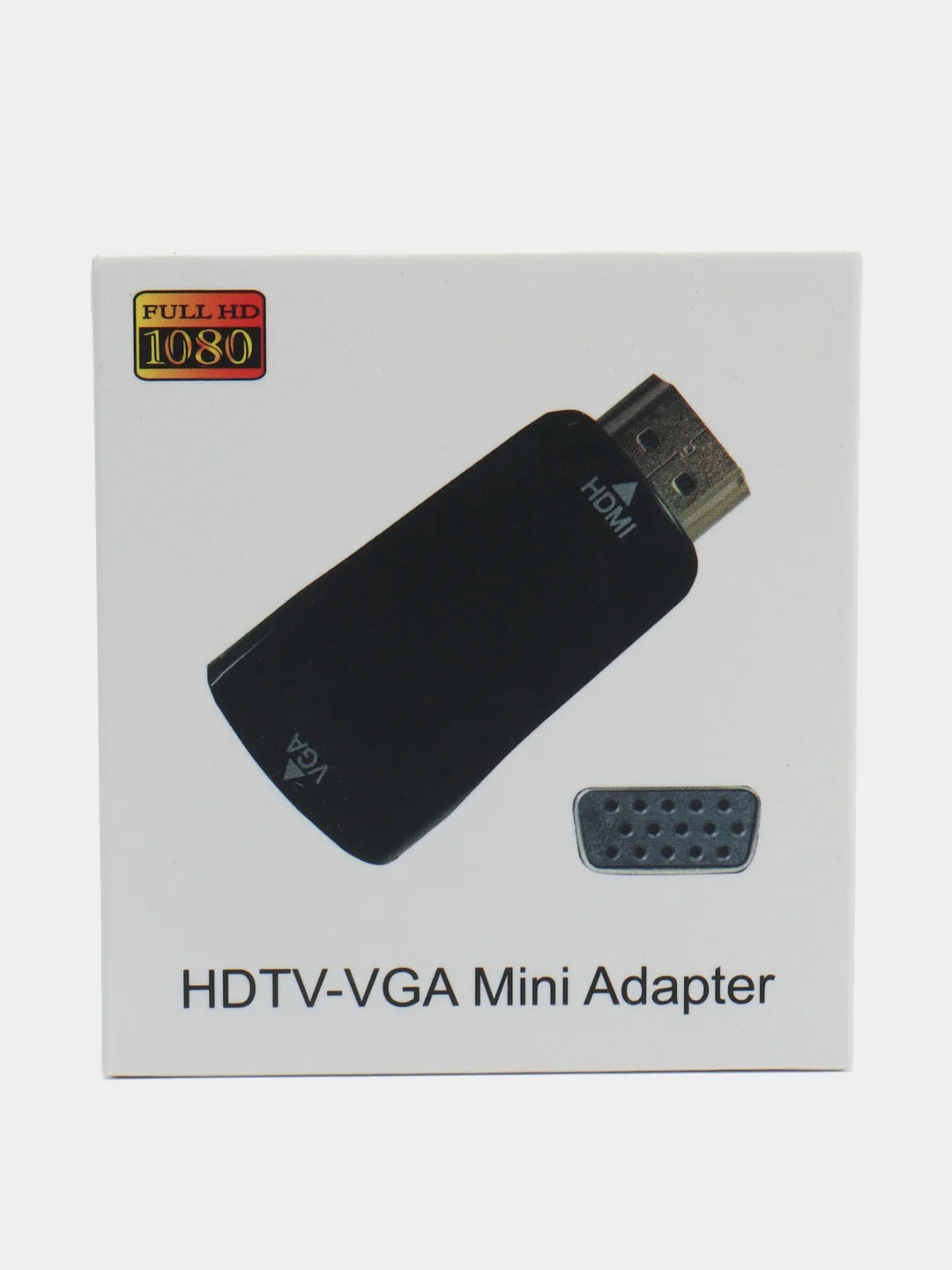 Хром переходник-адаптер из HDMI в VGA, с аудиовыходом и без