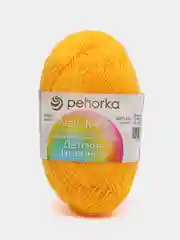 Светло-оранжевый пряжа Пехорка "Детская новинкa", акрил, 50 г, 200 м