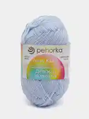 Светло-синий пряжа Пехорка "Детская новинкa", акрил, 50 г, 200 м