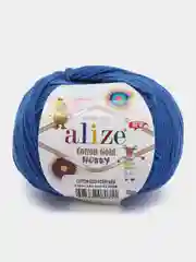 Синий пряжа Alize Cotton Gold Hobby New
