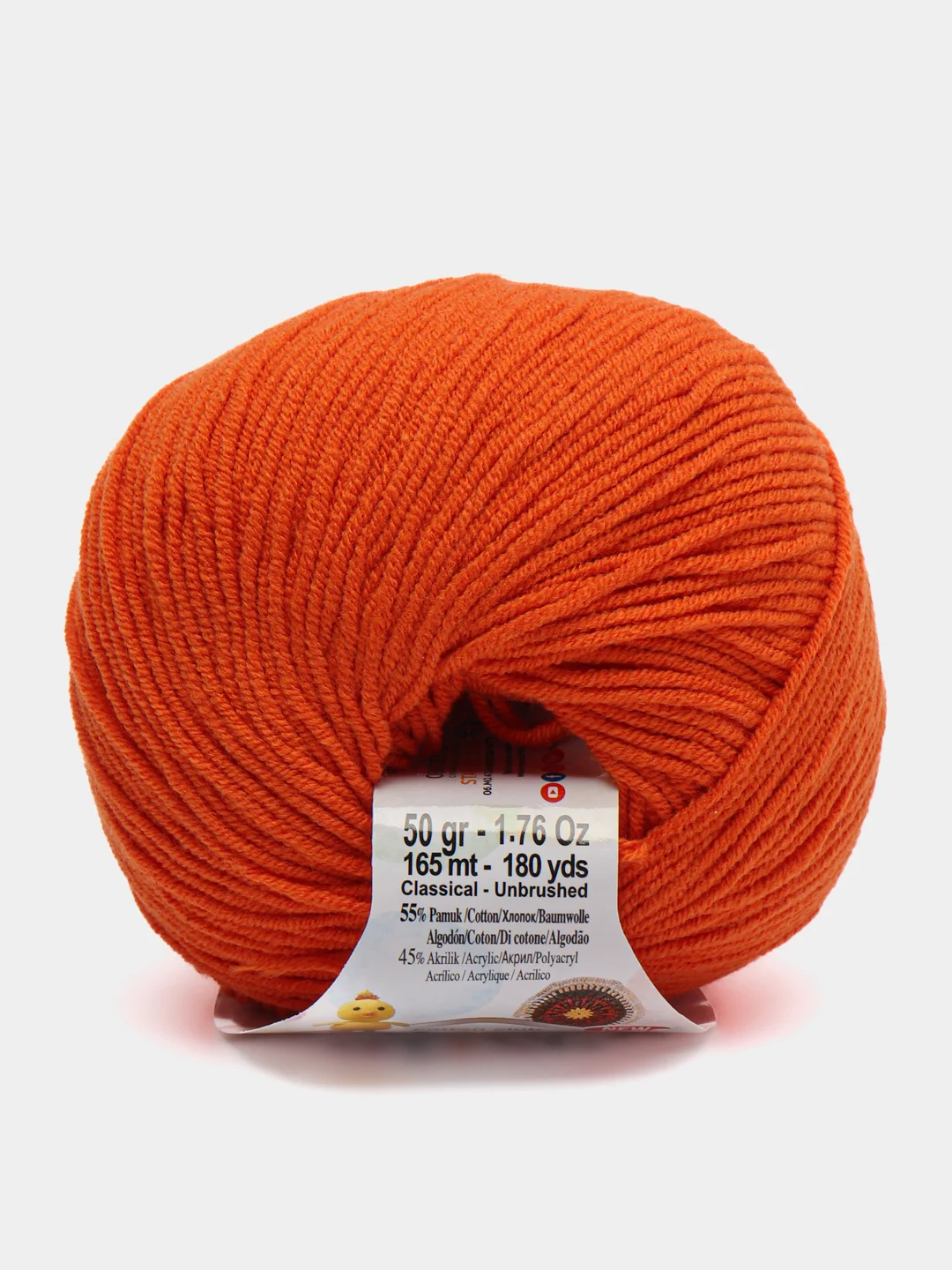 Оранжевый пряжа Alize Cotton Gold Hobby New