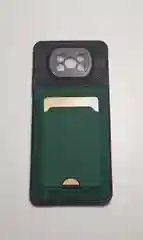 Зеленый чехол с отделением для пластиковой карты Xiaomi POCO X3 / POCO X3 PRO