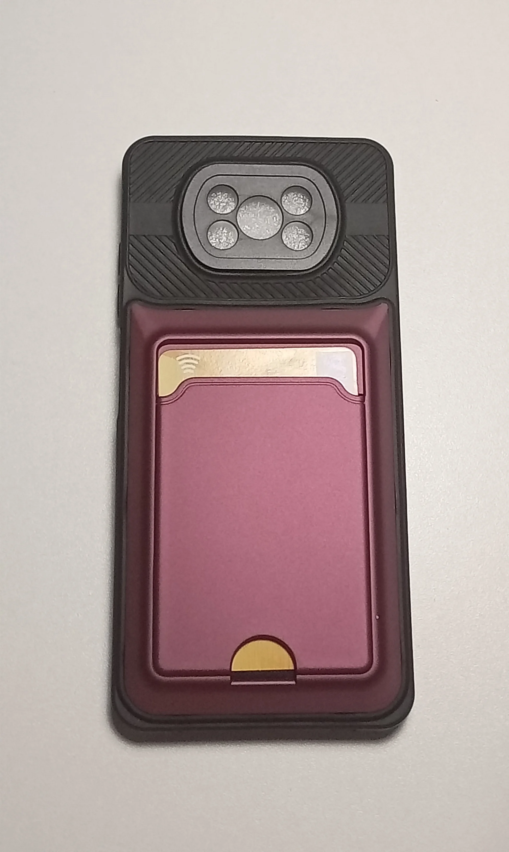 Лавандовый чехол с отделением для пластиковой карты Xiaomi POCO X3 / POCO X3 PRO
