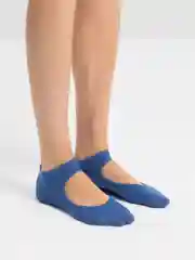 Синий носки женские, для йоги, противоскользящие