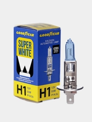 Лампа автомобильная галогенная Goodyear Н1 12V 55W P14,5s Super White