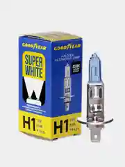 Лампа автомобильная галогенная Goodyear Н1 12V 55W P14,5s Super White