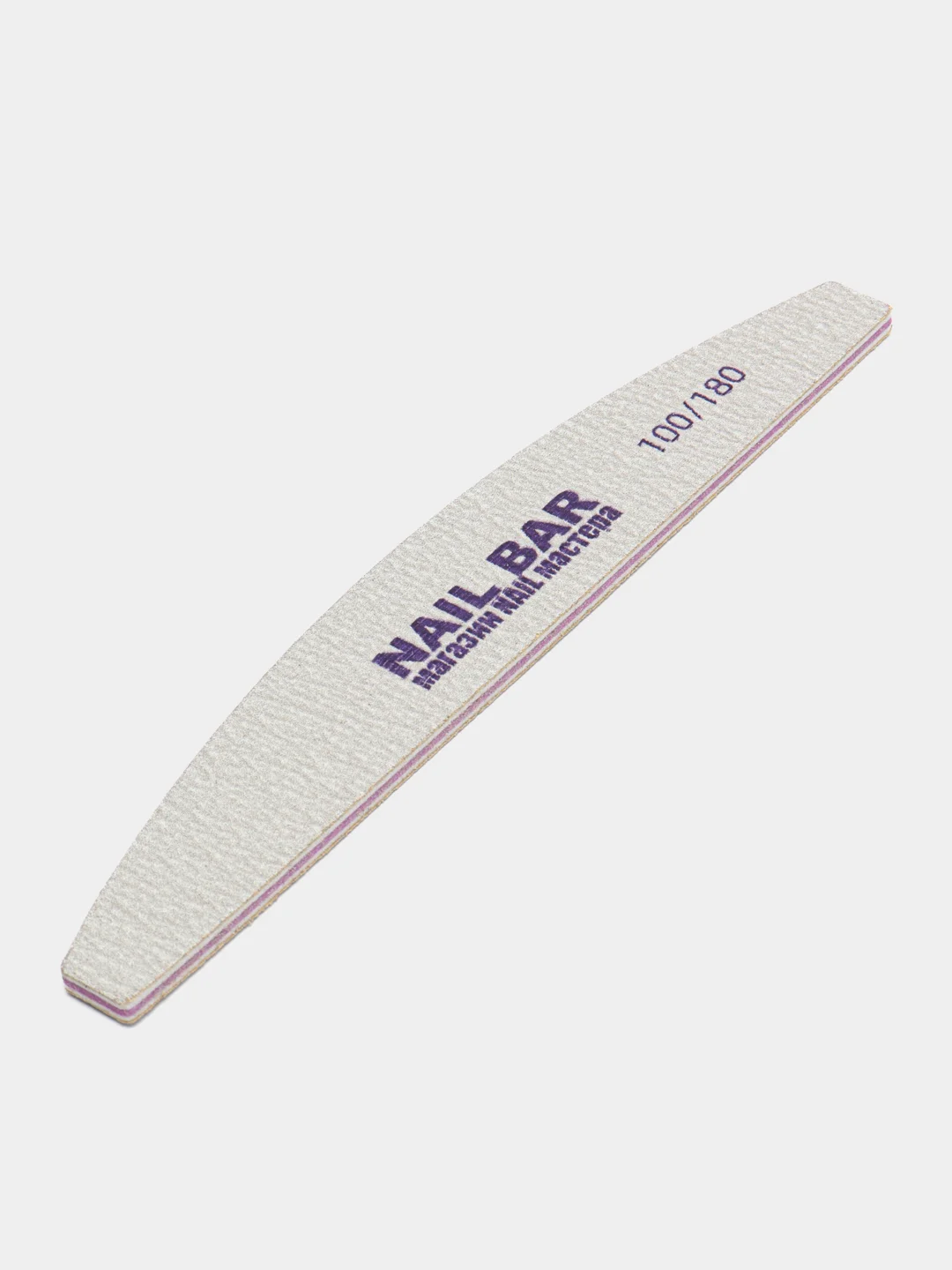 Пилка для ногтей 100/180 и 180/240 NAIL BAR, лодка, полукруг, овал для маникюра