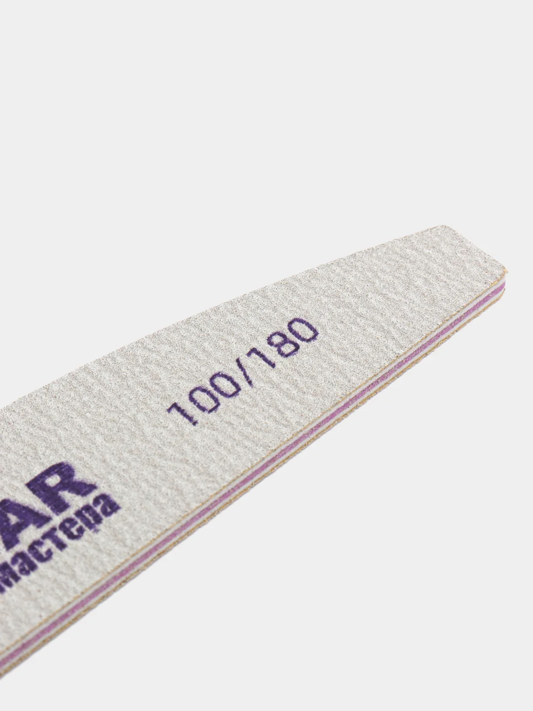 Пилка для ногтей 100/180 и 180/240 NAIL BAR, лодка, полукруг, овал для маникюра