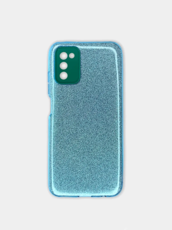 Чехол Samsung Galaxy A03s, Самсунг Галакси А03с блестящий сияющий с защитой камеры