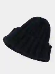 Черный шапка бини QP Store, вязаная, демисезонная