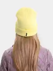 Желтый шапка с отворотом