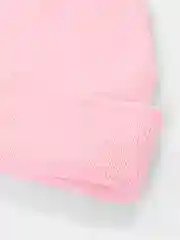 Розовый шапка без отворота, гладкая