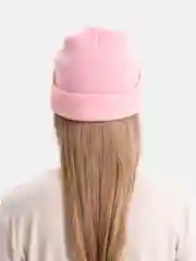 Розовый шапка без отворота, гладкая