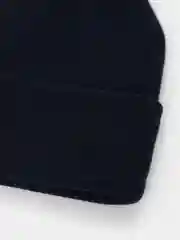 Индиго шапка с отворотом