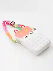 Белый сумочка ПОПИТ Единорог средняя / сумочки для девочек / 18 х 11 х 4 см