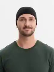 Черный шапка спортивная, тонкая