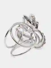 Серебряный кольцо для платка, зажим, муфта для платка