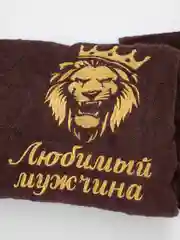 Шоколадный набор для бани и сауны мужской, 3 элемента с вышивкой