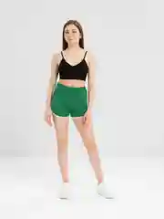 Зеленый шорты женские, спортивные
