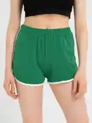 Зеленый шорты женские, спортивные