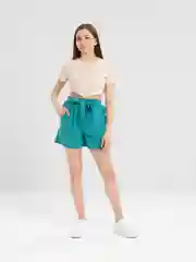 Бирюзовый шорты женские
