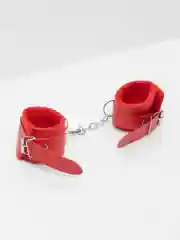 Красный мягкие наручники БДСМ