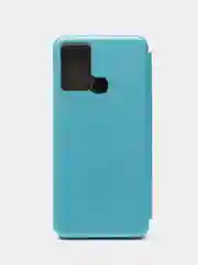 Голубой чехол-книжка Infinix Smart 6 Plus X6823C (Инфиникс Смарт 6 Плюс)