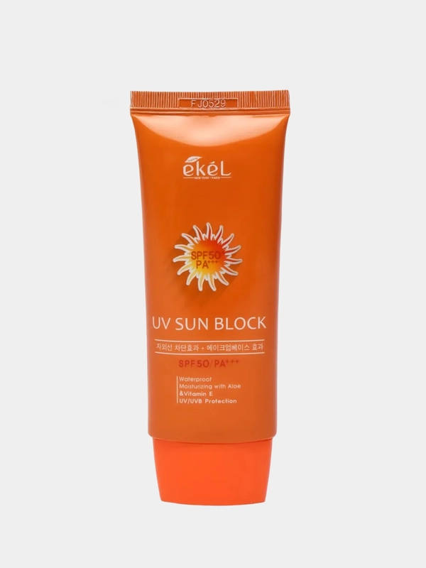 Корейский солнцезащитный крем для лица и тела Ekel, влагостойкий, SPF 50+, от солнца, спф