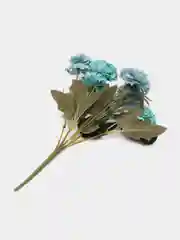 Голубой искусственные цветы, гвоздики
