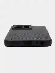 Черный чехол карбон с защитой камеры VIVO Y35 / VIVO Y22