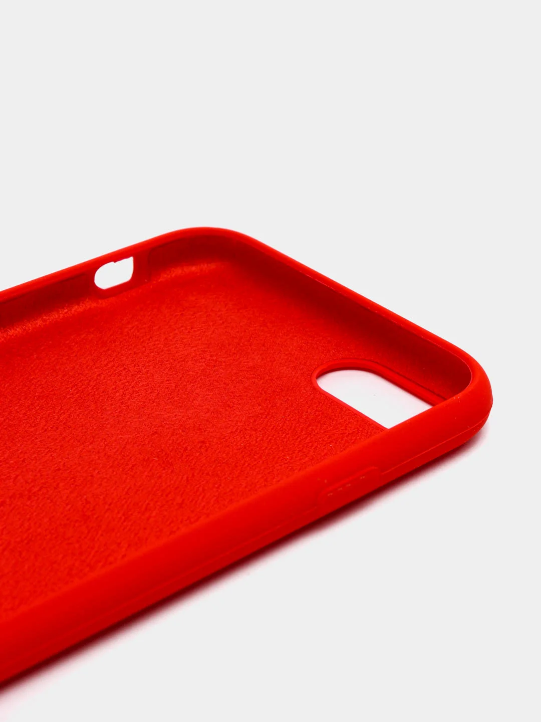 Красный чехол Silicone Case для iPhone 11, XR, 12, 7, 8, SE, XS, X, 8+, 7+, 6s, 6, Pro,Max