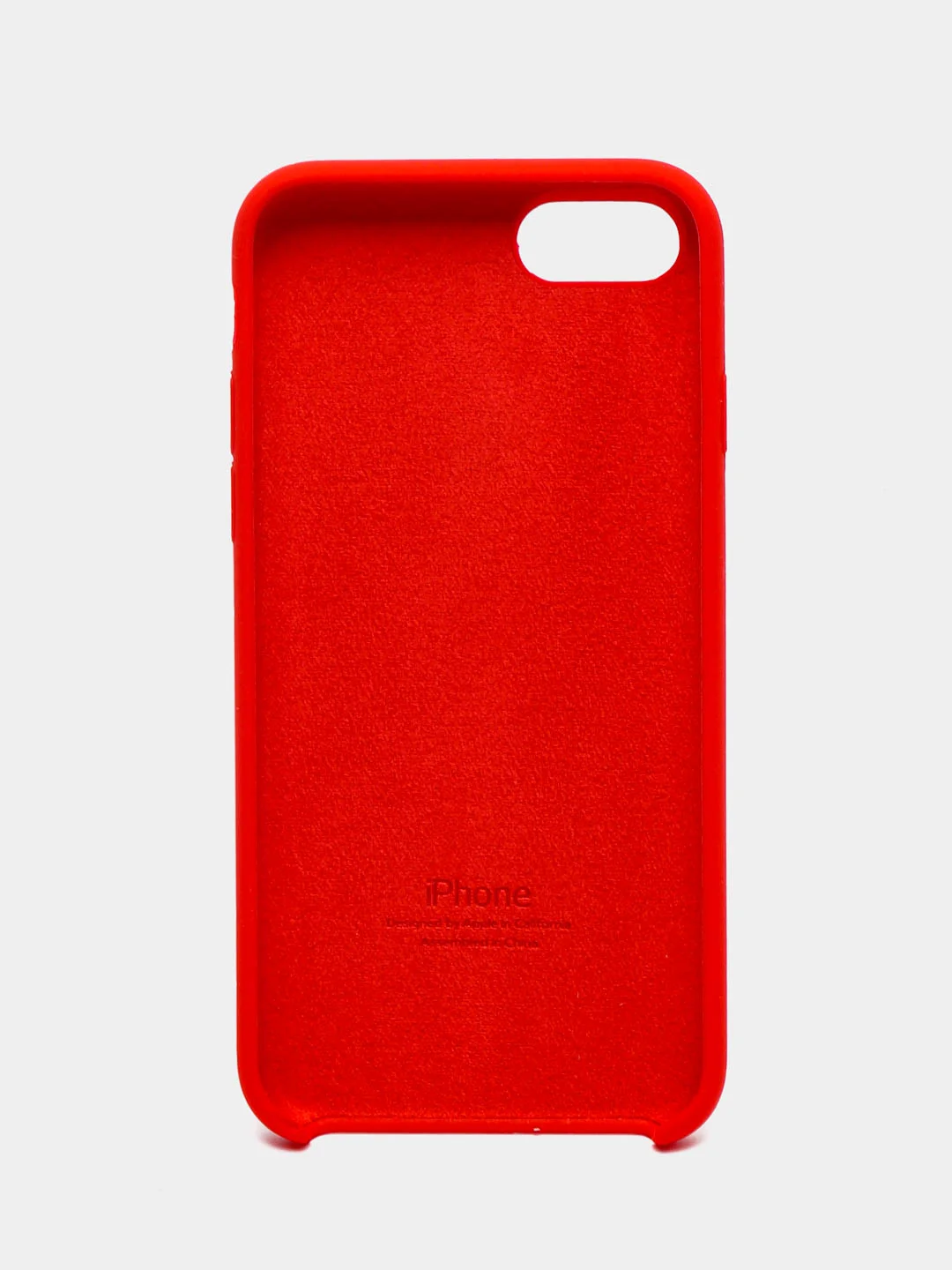 Красный чехол Silicone Case для iPhone 11, XR, 12, 7, 8, SE, XS, X, 8+, 7+, 6s, 6, Pro,Max