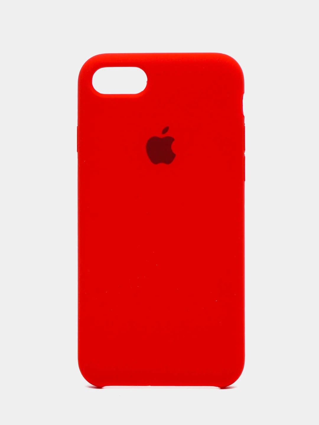 Красный чехол Silicone Case для iPhone 11, XR, 12, 7, 8, SE, XS, X, 8+, 7+, 6s, 6, Pro,Max
