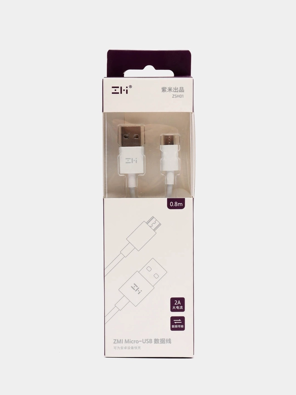 Кабель USB - Micro USB Xiaomi ZMI ZSH01, белый, 80 см