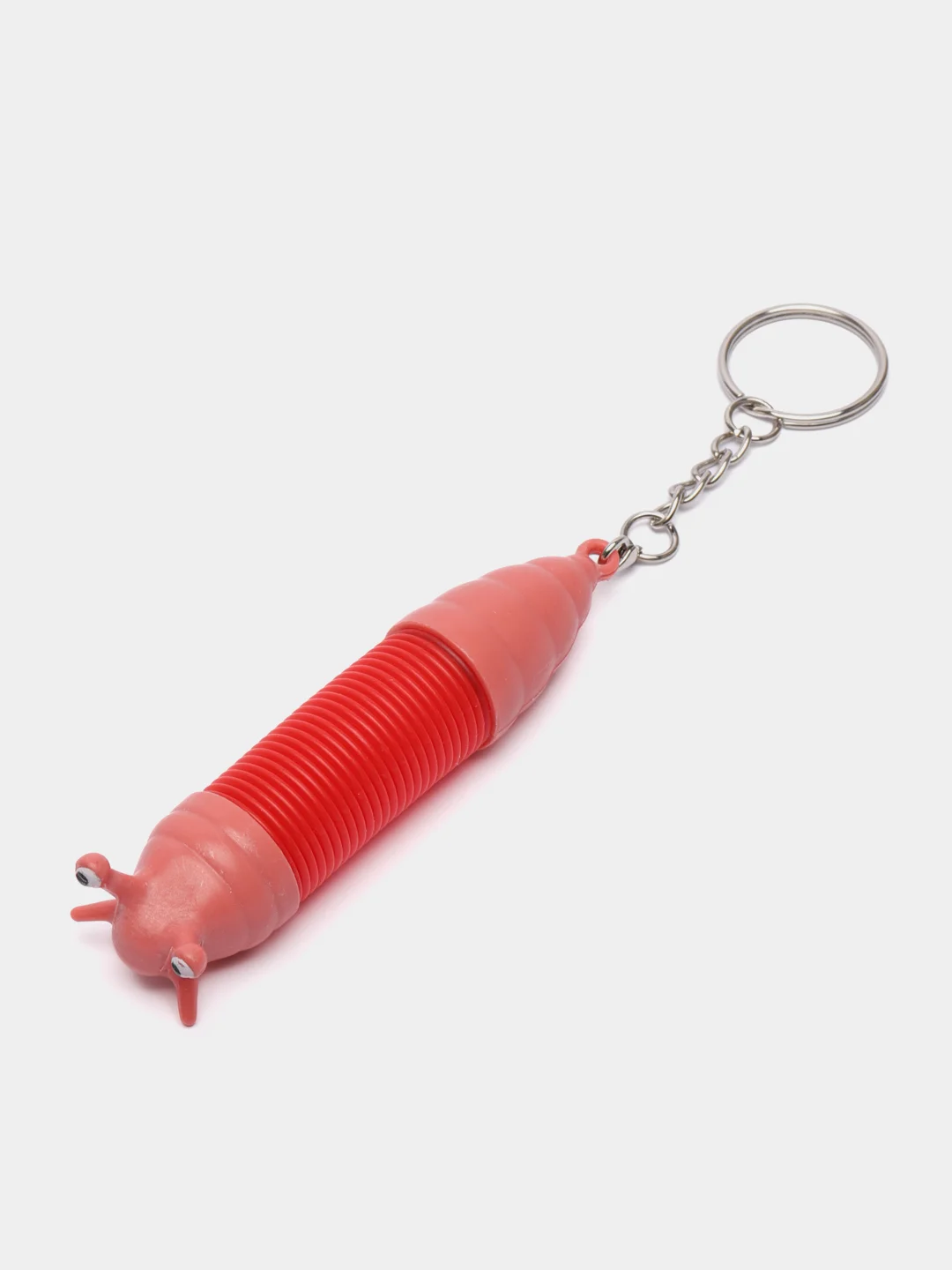 Красный брелок Антистресс Игрушка Пружинка, 9х2 см