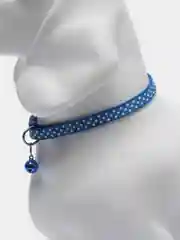 Синий ошейник с колокольчиком, для кошек и собак маленьких пород