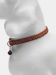 Коричневый ошейник с колокольчиком, для кошек и собак маленьких пород