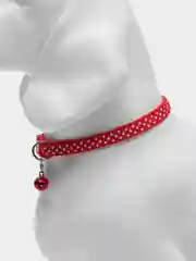 Красный ошейник с колокольчиком, для кошек и собак маленьких пород