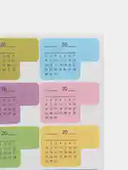 Голубой стикеры-наклейки для планирования, оформление открыток, 21,5 х 16,2 см
